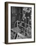 Conrad, Typhoon, on Deck-Maurice Greiffenhagen-Framed Art Print