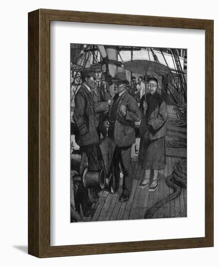 Conrad, Typhoon, Parasol-Maurice Greiffenhagen-Framed Art Print