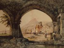 Capri, Ponte Di Tiberio (Oil on Canvas)-Consalvo Carelli-Giclee Print