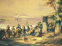 A Village Assembly, Italy-Consalvo Carelli-Framed Giclee Print