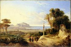 View of the Bay of Naples-Consalvo Carelli-Giclee Print