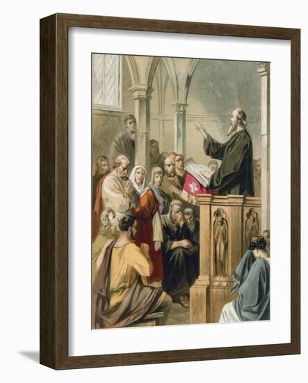 Conscience Preaching in Mansoul-Gustav Bartsch-Framed Giclee Print