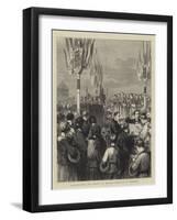 Consecrating the Graves of Mobiles Slain at Le Bourget-Godefroy Durand-Framed Giclee Print