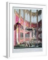 Consecration of Napoleon and Coronation of Josephine by Pope Pius VII, 2nd December 1804-null-Framed Giclee Print