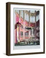 Consecration of Napoleon and Coronation of Josephine by Pope Pius VII, 2nd December 1804-null-Framed Giclee Print
