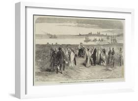 Consecration of the Burial-Ground at Scutari, by the Bishop of Gibraltar-null-Framed Giclee Print