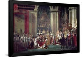 Consecration of the Emperor Napoleon and Coronation of Empress Josephine, 2nd December 1804, 1806-7-Jacques-Louis David-Framed Giclee Print