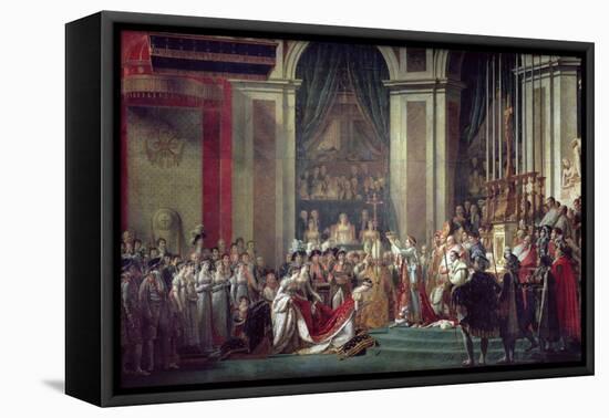 Consecration of the Emperor Napoleon and Coronation of Empress Josephine, 2nd December 1804, 1806-7-Jacques-Louis David-Framed Stretched Canvas