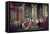 Consecration of the Emperor Napoleon and Coronation of Empress Josephine, 2nd December 1804, 1806-7-Jacques-Louis David-Framed Stretched Canvas