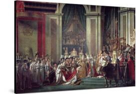 Consecration of the Emperor Napoleon and Coronation of Empress Josephine, 2nd December 1804, 1806-7-Jacques-Louis David-Stretched Canvas