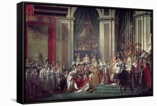 Consecration of the Emperor Napoleon and Coronation of Empress Josephine, 2nd December 1804, 1806-7-Jacques-Louis David-Framed Stretched Canvas