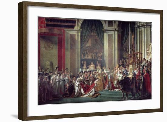 Consecration of the Emperor Napoleon and Coronation of Empress Josephine, 2nd December 1804, 1806-7-Jacques-Louis David-Framed Giclee Print