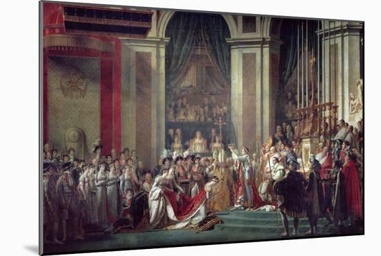 Consecration of the Emperor Napoleon and Coronation of Empress Josephine, 2nd December 1804, 1806-7-Jacques-Louis David-Mounted Premium Giclee Print