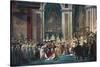 Consecration of the Emperor Napoleon and the Coronation of the Empress Josephine by Pope Pius VII-Jacques-Louis David-Stretched Canvas