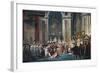 Consecration of the Emperor Napoleon and the Coronation of the Empress Josephine by Pope Pius VII-Jacques-Louis David-Framed Art Print