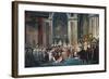 Consecration of the Emperor Napoleon and the Coronation of the Empress Josephine by Pope Pius VII-Jacques-Louis David-Framed Art Print