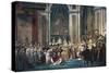 Consecration of the Emperor Napoleon and the Coronation of the Empress Josephine by Pope Pius VII-Jacques-Louis David-Stretched Canvas