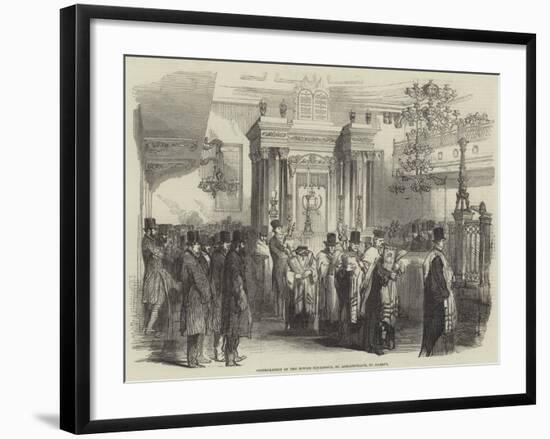 Consecration of the Jewish Synagogue, St Albans-Place, St James's-null-Framed Giclee Print