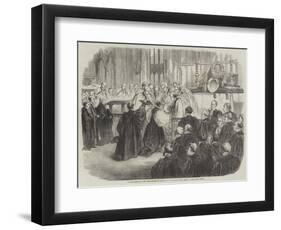 Consecration of the New Bishop of Calcutta, in Westminster Abbey-null-Framed Giclee Print