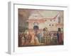 Consecration of the New Church of St. Egidio by Pope Martin V, September 1420, 1430S-Bicci di Lorenzo-Framed Giclee Print