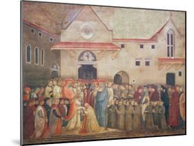 Consecration of the New Church of St. Egidio by Pope Martin V, September 1420, 1430S-Bicci di Lorenzo-Mounted Giclee Print