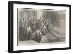 Consecration of the New Roman Catholic Church, Lambeth-Road, the Sanctuary-null-Framed Giclee Print