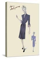 Conservative Suit Dress, 1947-null-Stretched Canvas