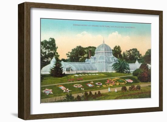 Conservatory at Golden Gate Park, San Francisco, California-null-Framed Art Print