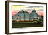 Conservatory, Bronx Park-null-Framed Premium Giclee Print