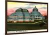 Conservatory, Bronx Park-null-Framed Art Print