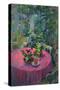 Conservatory Table (Oil on Canvas)-Susan Ryder-Stretched Canvas