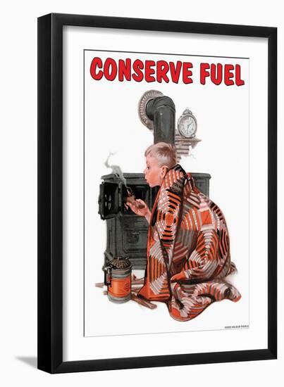 Conserve Fuel-null-Framed Art Print