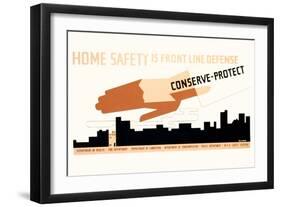 Conserve - Protect-John Wagner-Framed Art Print