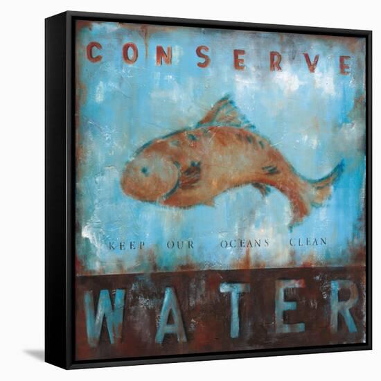 Conserve Water-Wani Pasion-Framed Stretched Canvas