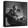 Considered Father of Country Western Music, AP Carter, Singing and Playing Guitar-Eric Schaal-Framed Stretched Canvas