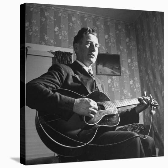 Considered Father of Country Western Music, AP Carter, Singing and Playing Guitar-Eric Schaal-Stretched Canvas