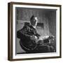 Considered Father of Country Western Music, AP Carter, Singing and Playing Guitar-Eric Schaal-Framed Premium Photographic Print