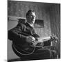 Considered Father of Country Western Music, AP Carter, Singing and Playing Guitar-Eric Schaal-Mounted Premium Photographic Print