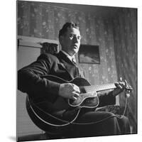 Considered Father of Country Western Music, AP Carter, Singing and Playing Guitar-Eric Schaal-Mounted Premium Photographic Print