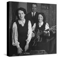 Considered the Father of Country Western Music A. P. Carter Singing with Wife Sara-Eric Schaal-Stretched Canvas