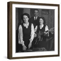 Considered the Father of Country Western Music A. P. Carter Singing with Wife Sara-Eric Schaal-Framed Premium Photographic Print