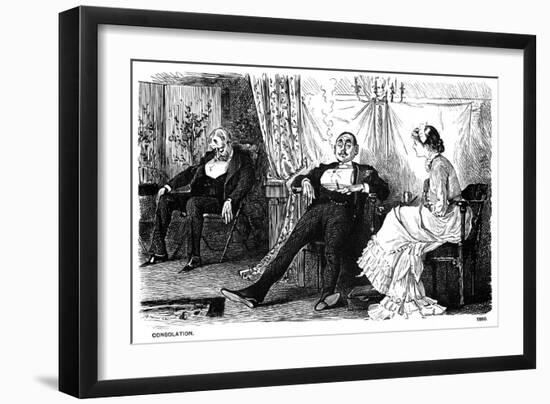 Consolation, 1880-George Du Maurier-Framed Giclee Print