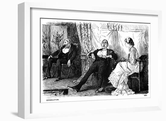 Consolation, 1880-George Du Maurier-Framed Giclee Print