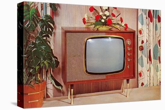 Console TV, Retro-null-Stretched Canvas