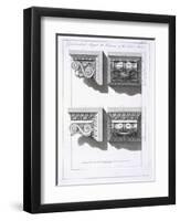 Consoles Which Support Columns of the Porta Aurea-Robert Adam-Framed Giclee Print