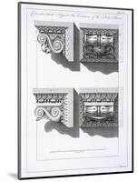 Consoles Which Support Columns of the Porta Aurea-Robert Adam-Mounted Giclee Print