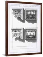 Consoles Which Support Columns of the Porta Aurea-Robert Adam-Framed Giclee Print