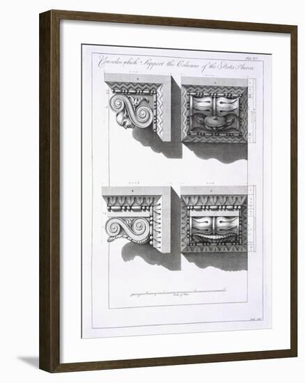 Consoles Which Support Columns of the Porta Aurea-Robert Adam-Framed Giclee Print