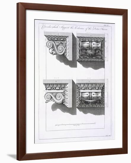 Consoles Which Support Columns of the Porta Aurea-Robert Adam-Framed Giclee Print