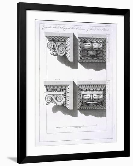 Consoles Which Support Columns of the Porta Aurea-Robert Adam-Framed Giclee Print